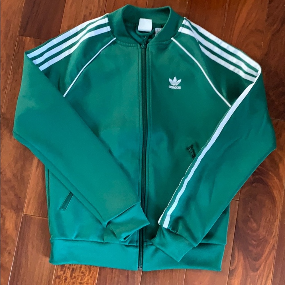 Green Adidas Originals track jacket